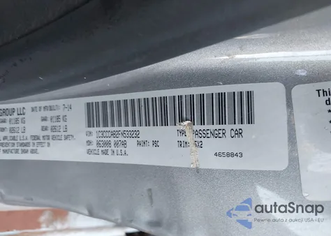 2015 Chrysler 200 Limited из США, поврежденный, VIN 1C3CCCAB2FN533232